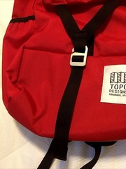 Topo Designs Colorado Y-Pack Red Backpack Rolltop Daypack Cordura 18” VGC NICE!