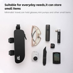 WEST BIKING Bicycle Bag Waterproof Bolt Strap Road Bike Top Tube Bag Black 0.7L