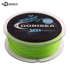 Dorisea Never Fade 8 Strands Fluorescent Green PE Braided Fishing line 100-2000m