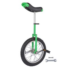 16 » Unicycle Adjustable Seat Thickened Steel Frame & Wheel Rim Outdoor Modern