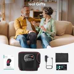 QUINEAR Knee Massager with Air Compression and Heat, Knee Brace Wrap, Heating…