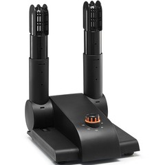 VEVOR 180° Foldable 2-Tube Shoe Dryer Boot Dryer with Heat Blower Black & Orange