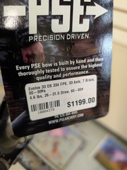PSE Evolve 33 DS Kryptek Skyfall RH 60 pounds