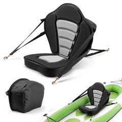 Uimoso Universal Padded Kayak Seat Cushion with Backrest, 2.6&Prime; Thickness