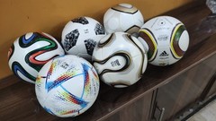 Lot of 6 Official Adidas Soccer Balls Size 5 Training Match Footballs