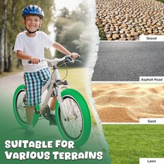 20 inch Kids Bike Tire Colorful Anti-Slip Tire 20 x 2.4 inch Foldable Replace…