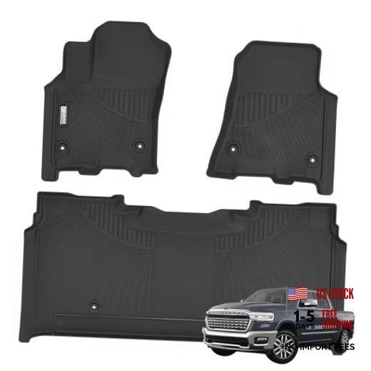 Floor Mat fit for Ram 1500 Crew Cab For Ram 1500 2025 2026 Without Seat Storage