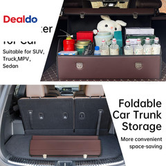 Trunk Organizer for Car with Lid,Foldable Trunk Organizer for Suvs & Sedans,Mult