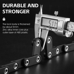 WEST BIKING 4 Digit Code Bicycle Folding Lock Anti Theft E-bike Chain Lock 78cm