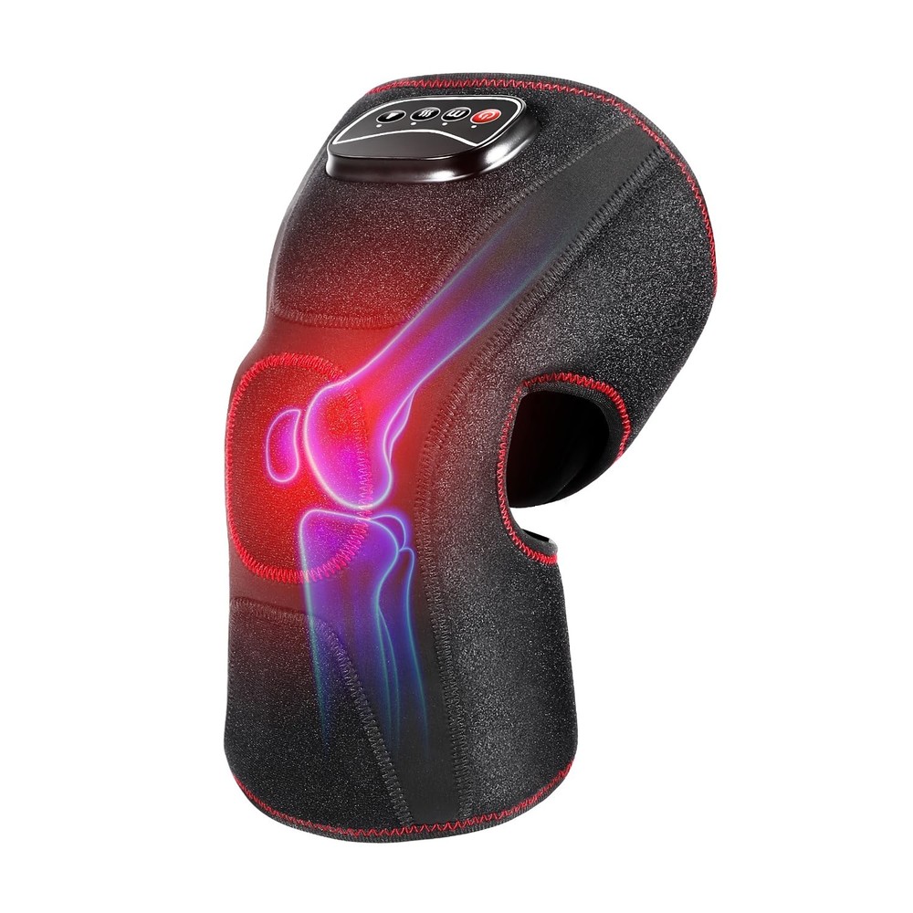 QUINEAR Knee Massager with Air Compression and Heat, Knee Brace Wrap, Heating…