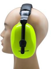 Safety Ear Muffs Noise Reduction Hunting Construction Adjustable Lime ANSI