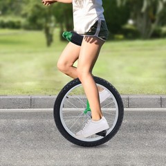20 Inch Wheel Outdoor Unicycle Height Adjustable Sport Fitness Exercise Unicycle
