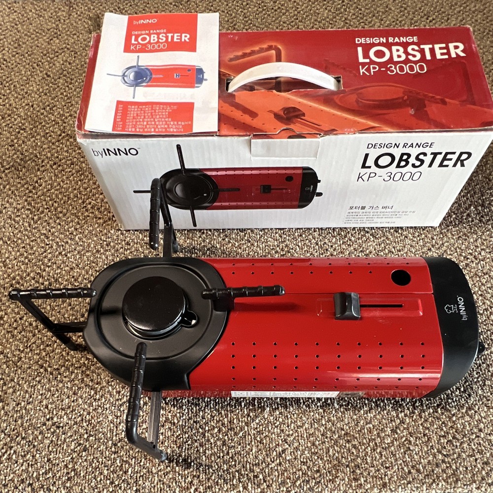 byINNO LOBSTER KP-3000 Gas Camping Stove Red/Black