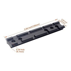 3.94&Prime;4 Slot Scope Sight Mount Base with High Profile 25.4/30mm Ring Scope Mount