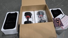Pre-Owned Adjustable Dumbbells Set of 2 55LB Quick Adjust Anti-Slip Home Gym