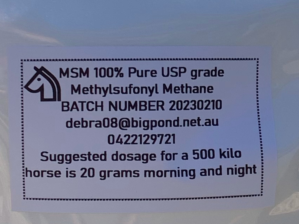 MSM 5kg 99.9% pure 100% water soluble