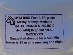 MSM 5kg 99.9% pure 100% water soluble