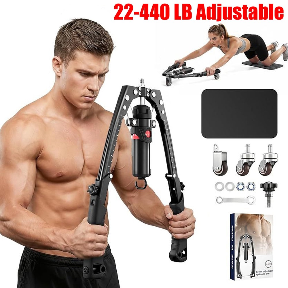 Twister Arm Exerciser Adjustable 22-440lbs 3 in 1 Hydraulic Power Chest Workout