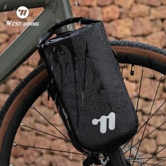 WEST BIKING Bike Front Fork Bag Waterproof Reflective Cycling Bike Bag 5.5L