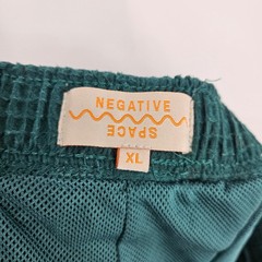 Negative Space Shorts Mens XL Waffle Weave Green Casual Preppy Drawstring