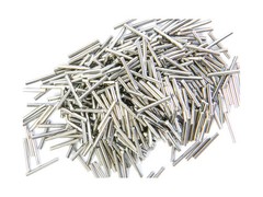 National Metallic Brass Cleaning Media Stainless Steel Pins 2.5 lb Plastic Jar