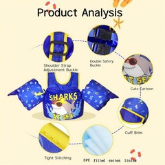 Kids Swim Vest Life Jacket for 33-60 Pounds Boys and Girls, Toddler Floaties