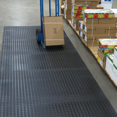 Coin Grip 4 Ft. X 9 Ft. Black Commercial Grade PVC Flooring