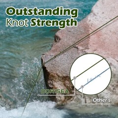 Dorisea Never Fade 8 Strands Fluorescent Green PE Braided Fishing line 100-2000m