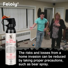 Feloiy Bear Spray 11oz Powerful Stream Strongest Legal Formula with Holster