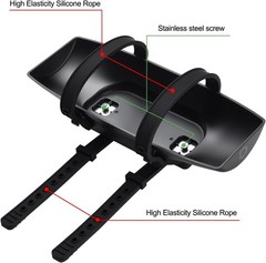 Portable Speaker Mount for Bike/Golf Cart/Boat Railing, Compatible with JBL Char
