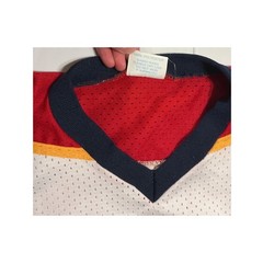 VTG USA Made Greensboro Junior Monarchs Hockey Jersey Youth L White Rare