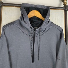 UNDER ARMOUR Size 4XL 1/2 Zip Fleece Lined Hooded Sweatshirt Hoodie ColdGear