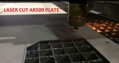 4 PC Level III AR500 Steel Armor Two 10 x 12+ Two 6 x 8 Plates -Full Frag Coated