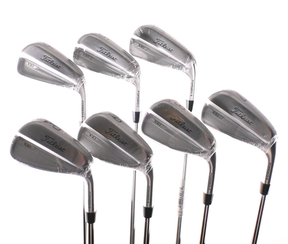 2023 Titleist T100 Iron Set 4-PW w/ AMT White S300 Stiff-Flex RH *MINT*