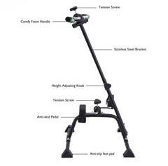 Pedal Exerciser Seniors Adjustable Equipment Fitness Home Use Arm Leg Exercise