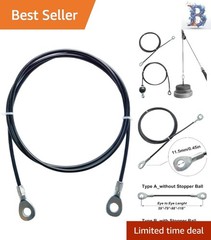 Heavy-Duty 5mm Steel Replacement Cable for Home Gym Pulley Systems – 59-Inch