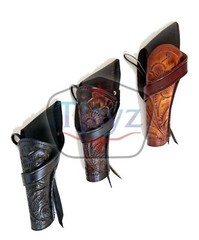 USA SELLER Western cowboy Gun Leather Cross Draw gun Holster Fits to 4&Prime;-6&Prime; Barre