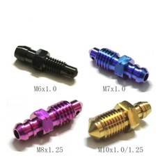 Titanium Bolts M6 M8 M10 Motorcycle Single Hole Brake Caliper Bleed Nipple