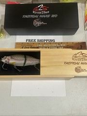 DISCONTINUED River2Sea Tactical Wake 210 01 RAINBOW TROUT 8&Prime; Topwater Wake bait