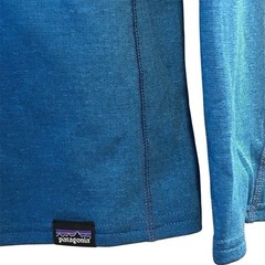 Patagonia Men&rsquo;s L Blue 1/4 Zip Pullover Baselayer Long Sleeve Top