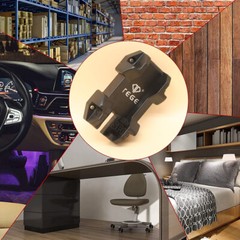 2Pcs Gun Magnetic Mount Holder 55lbs Magnet Holster Concealed in Car Wall Desk