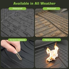 Floor Mats for Chevrolet/Chevy Volt 2016-2019, Heavy Duty TPE Waterproof Non