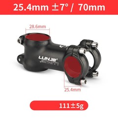 Bike Stem 7° 50-100mm 25.4/31.8mm MTB Road Ultralight Handlebar