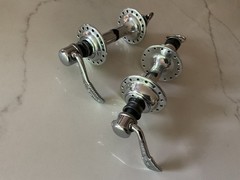 Campagnolo Record Low Flange Hubset 32 Hole 1980s 126mm English
