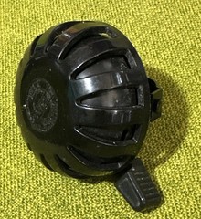 Rare Vintage 1980s OKA KIN JAPAN Steel Bicycle Bell w/PROTECTIVE PLASTIC COVER