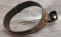 Western Leather Holster Gun Belt 44 / 45 Brown Hand Made Cowboy Revolver Pistol