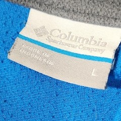 Columbia Fleece 1/4 zip pullover Blue & Gray Mens size Large