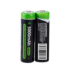1-100x Button Top 3000mAh Battery 3.7V Rechargeable Batteries Cell f/ Flashlight