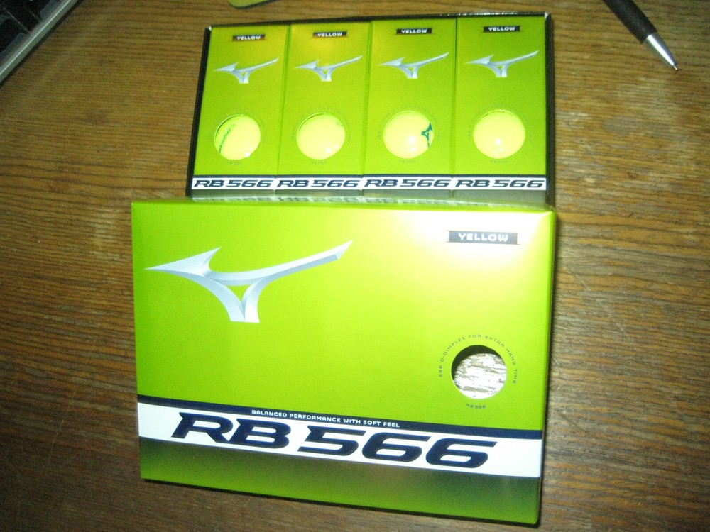 2 dozen BRAND NEW 2024 Mizuno RB 566 mens Yellow golf balls
