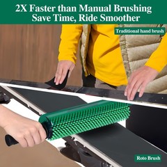Ski Snowboard Roto Brush Kit with Quick-Change Axle 2 Professional Brushes: H…